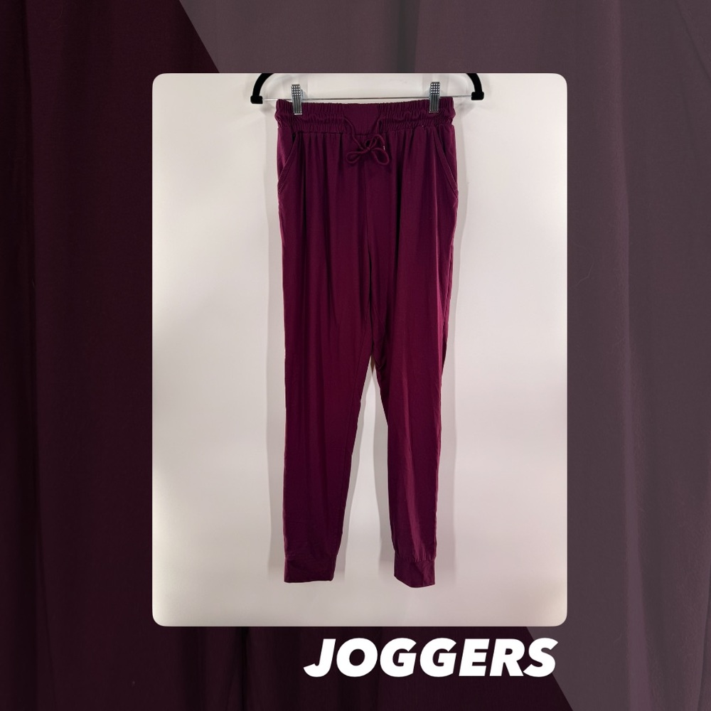 EUC Burgundy Joggers